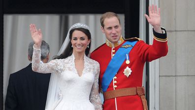 Kate and Will balcony wedding