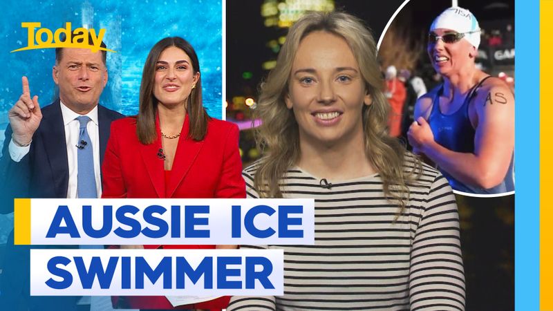 Aussie ice swimmer tries her luck at world championships | Nine.com.au