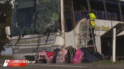 The school bus was carrying 45 students from Exford Primary School.