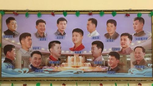 A board purportedly showing state-sanctioned haircuts in North Korea. (9Pickle)