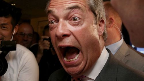 Ukip leader and prominent Brexit leave supporter Nigel Farage. (AAP)