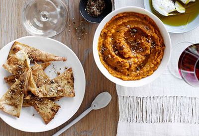 Roast carrot dip with labne