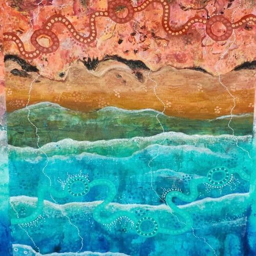 Bobbi Lockyer pintando história do Australia Post