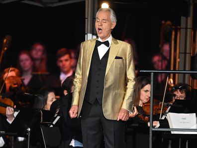 Andrea Bocelli tampil di BST Hyde Park pada 5 Juli 2024