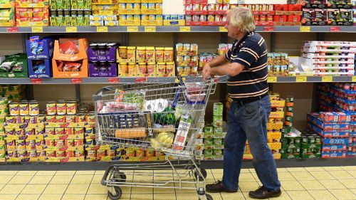 A pensioner shops on the Gold Coast. (AAP)