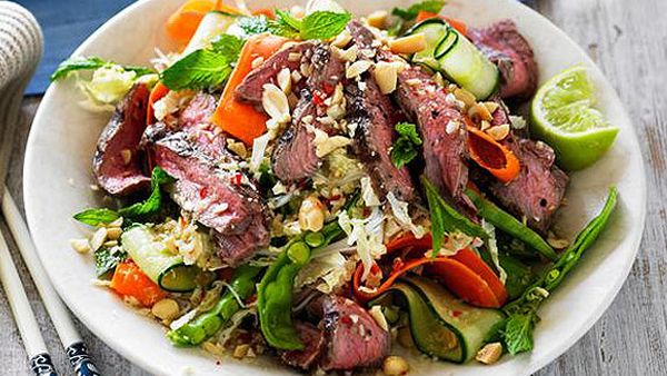 Vietnamese grilled beef salad