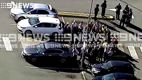 Shoppers were evacuated from the Brisbane mall.