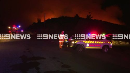 Authorities have put the fire at 'advice' level. (9NEWS)