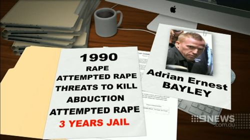 Bayley was jailed in 1990 for three years. (9NEWS)