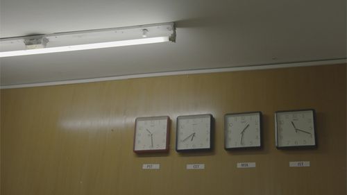 Clocks dialed into world's different time zones hang on the wall at Foiwe. The Bangalore company has clients in the Americas, Russia, Europe, Asia and India. Source: Supplied