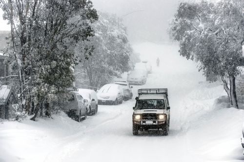 Snowfall at Mount Buller, Victoria. (AAP)