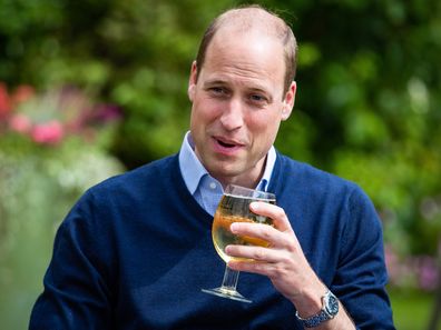 Prince William enjoyed a cider at the pub after months of lockdown restrictions.