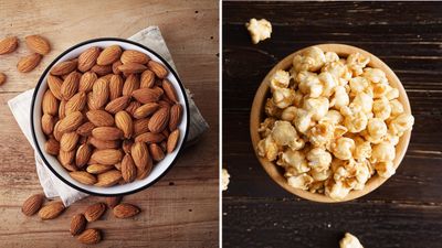 <strong>A quarter cup of almonds, or a cup of microwave popcorn?</strong>