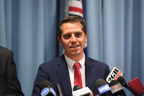 Shadow Treasurer Ryan Park has questioned the government's ability to pay for pet projects like the Metro West train line and major hospital upgrades. Picture: AAP