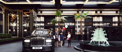 Savoy London grand drive-way