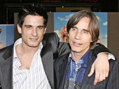 HOLLYWOOD, CA - MAY 26:  Actor Ethan Browne and father Jackson Browne attend "Raising Helen" Premiere on May 26, 2004 at El Capitan Theatre, in Hollywood, California. (Photo by Giulio Marcocchi/Getty Images)