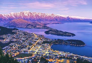 Queenstown lies on the banks of which lake?