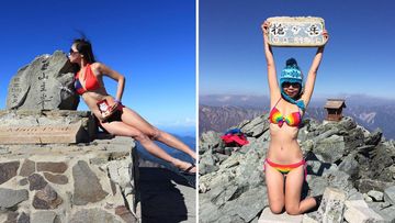 Taiwan bikini climber frozen death