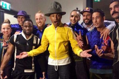 @pharrell: Flying Steps, a breakdancing group from Germany. #WettenDas