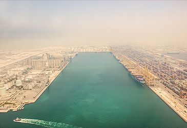 When was the world's largest artificial harbour, Dubai's Port of Jebel Ali, opened?