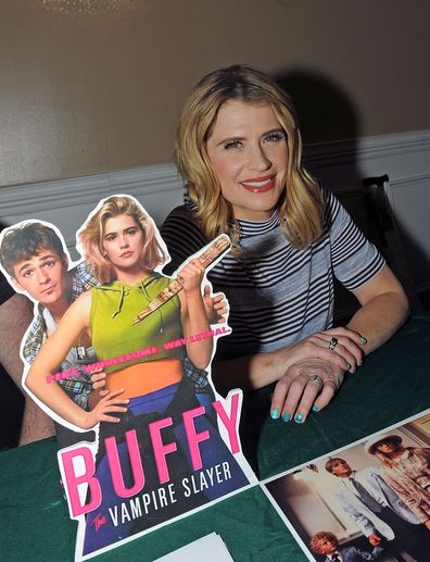 Kristy Swanson at the NJ Crowne Plaza Hotel on March 10, 2017 in Cherry Hill, New Jersey.