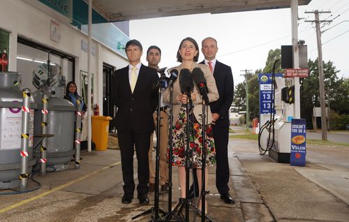 The premier is urging motorists to use the FuelWatch app to save at the bowser. (AAP)