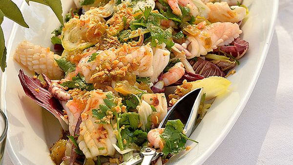 Hawkesbury squid salad