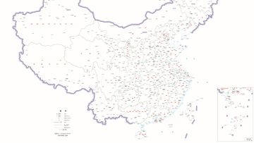 This map, supplied to the state-owned China Daily, shows China&#x27;s claimed territorial boundaries for 2023.