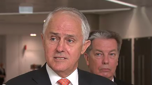Prime Minister Turnbull spoke to media after meeting with gas representatives at Parliament House in Canberra today. (9NEWS)