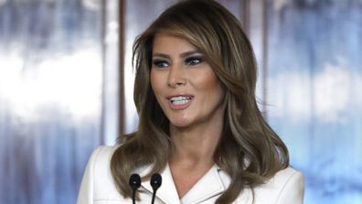 Melania Trump at the 2020 Governors Spouses Luncheon at the White House.