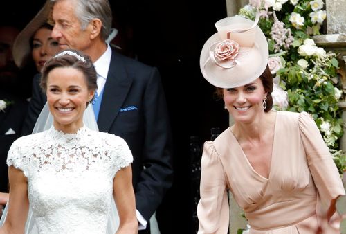 Pippa and the Duchess of Cambridge at her wedding last year. (AAP)