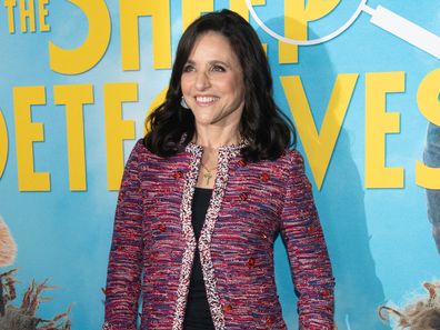 Julia Louis-Dreyfus attends "The Sheep Detectives" New York premiere at Jazz at Lincoln Center on April 19, 2026 in New York City. 