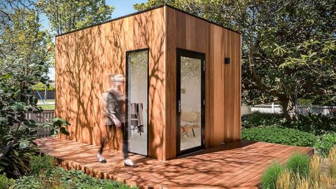 An office pod by Melbourne company Garden Studios.