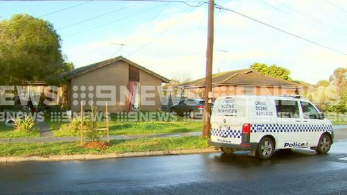 Police at the scene this morning. Picture: 9NEWS