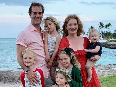 James Van Der Beek, wife Kimberly Van Der Beek, kids, Olivia, Joshua, Annabel, Emilia and Gwendolyn.