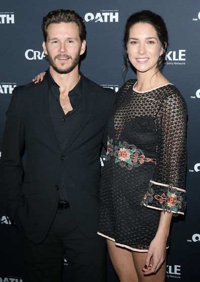 Ryan Kwanten, girlfriend Ashley Sisino, premiere, The Oath, 2018