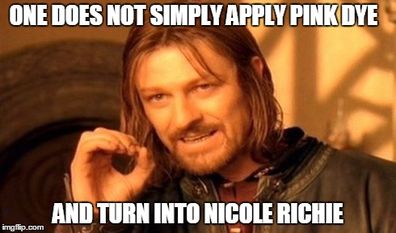 One does not become Nicole Richie