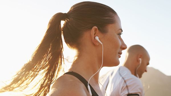 Listening to music while exercising