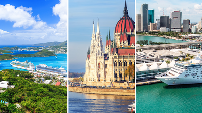 cruise destinations Caribbean, danube river and miami