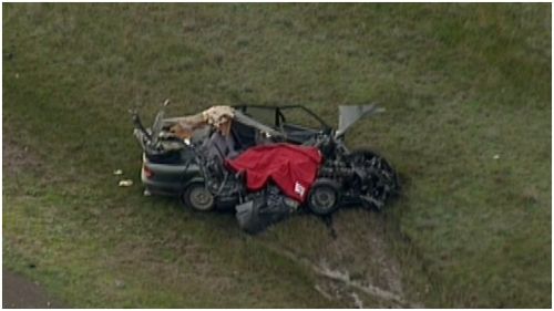 Driver dies after car collides with truck in rural Victoria