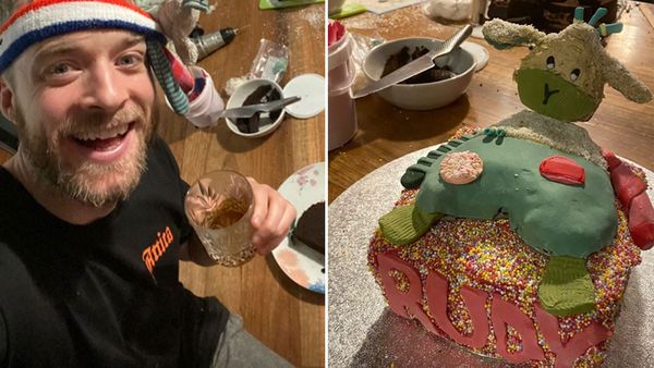 Hamish Blake bakes a Sheepy cake for daughter&#x27;s birthday