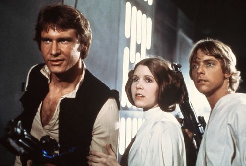 Fisher and Hamill became household names alongside Harrison Ford thanks to Star Wars. (AAP)