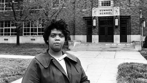 Linda, from Topeka, Kansas, was forced to walk almost an hour and a half - including through dangerous parts of town - to get to classes, despite there being a ‘white’ school nearby.