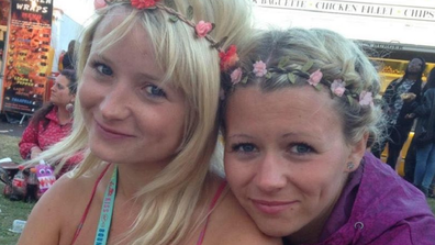 Laura Daniels (right) with her sister Hannah Witheridge.