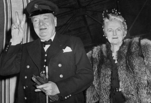 British statesman Winston Churchill and his wife Clementine. (Photo: Getty).