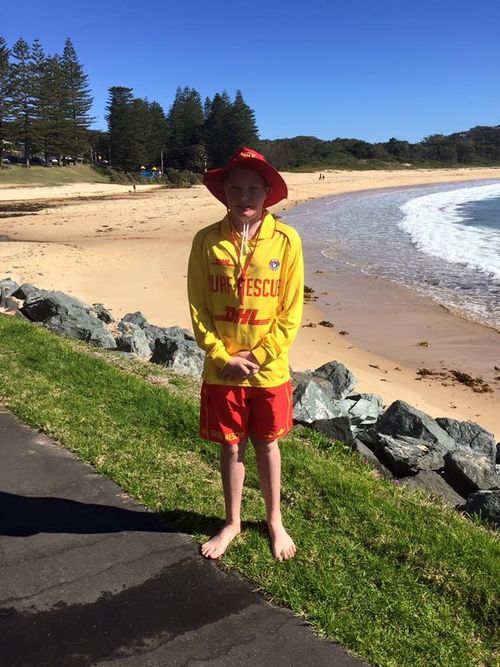 Lucas Kloosterhof was one of two teenagers to rescue a 19-year-old man who got caught in a rip. (Supplied)