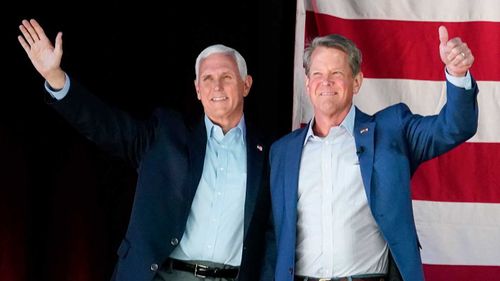 Mike Pence has thumbed his nose at Donald Trump by endorsing Brian Kemp in Georgia.