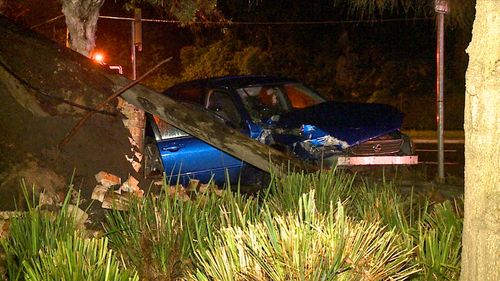 The car was found unoccupied on the Pacific Highway at Greenwich after the collision.