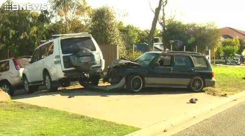 The crash took place in Para Hills at about 2pm. (9NEWS)