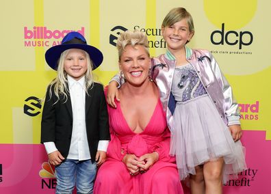 Jameson Moon Hart, P!nk, and Willow Sage Hart 